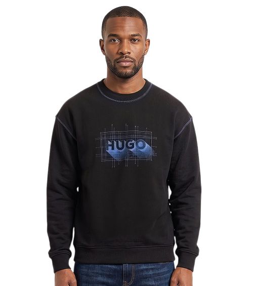 Black Graphic Logo Sweatshirts