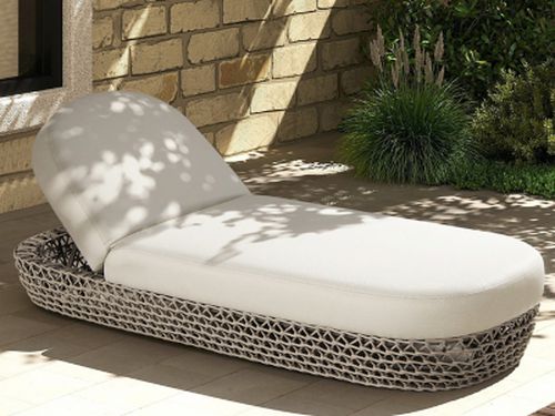 Willow Outdoor Lounger, Wheat Beige