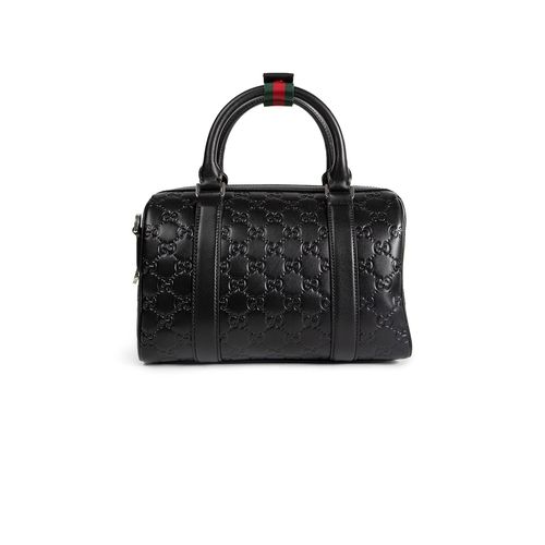 구찌 남성 GG Emblem Small Leather Duffle Bag