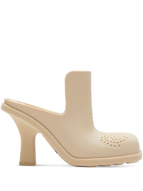 Equestrian Knight square-toe mules - Neutrals