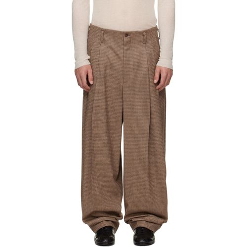 Brown Check Trousers