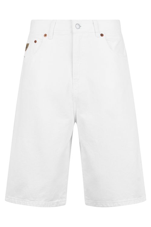 Women's Cotton Denim Shorts with Front Button & Zipper