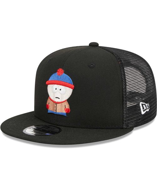 Men's Black South Park Stan Trucker 9FIFTY Snapback Hat - Black