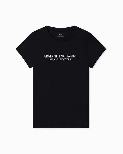 Slim fit T-shirt with Milan New York print