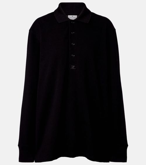 Courrèges Cotton jersey polo sweater