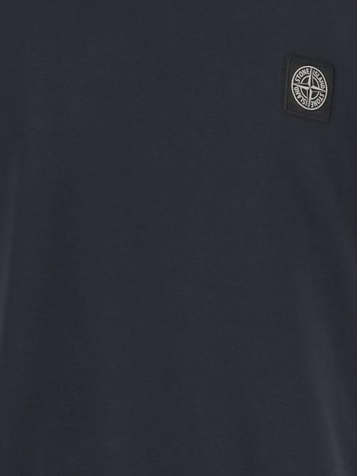 Cotton Logo T-Shirt — Navy