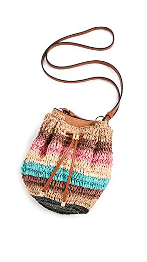 Ulla Johnson Women's Paloma Ruched Essential Pouch, Multi, One Size