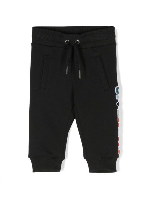 Logo-appliqué drawstring tracksuit trousers - Black