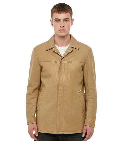 Mustard Yellow Leather Jacket