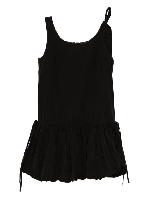 Gathered-detailing dress - Black