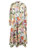 All-over Floral Printed Shirt Dress
