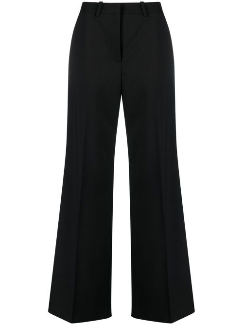Wide-leg tailored trousers - Black