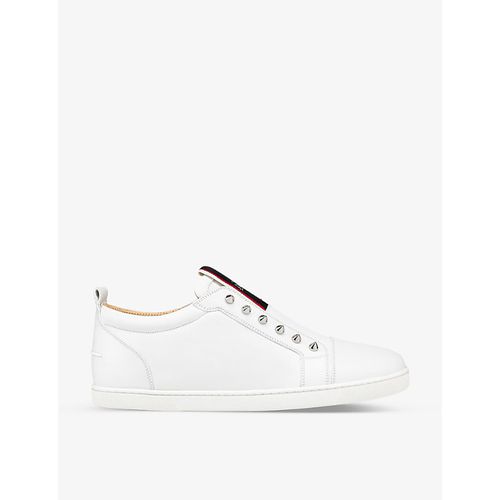 Womens White F.A.V Fique a Vontade Leather Trainers