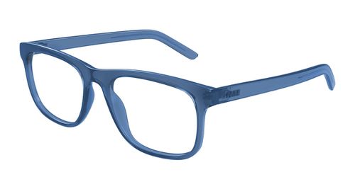 Puma PU0496O 004 Men's Eyeglasses Blue Size 55 - Blue Light Block Available