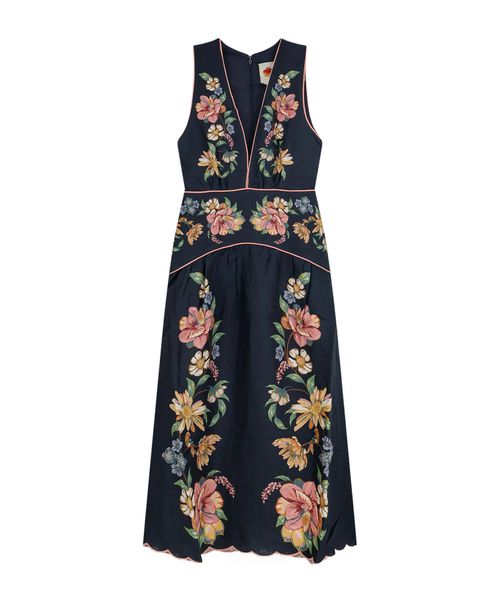 Maira Floral Embroidered Dress