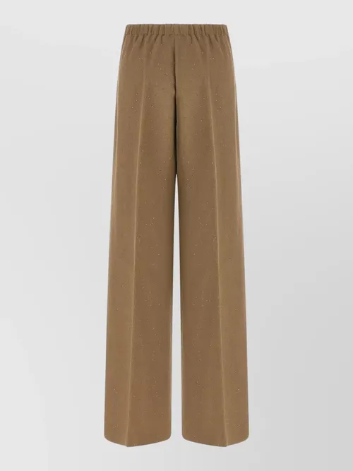 Herno - sequin embellished wide leg trouser