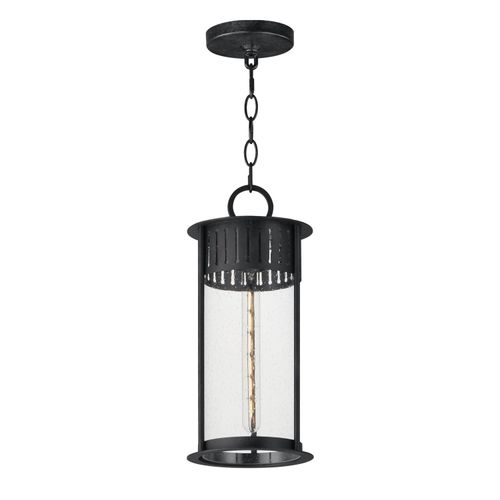 Black Patina One Light Outdoor Pendant from the Windsor Collection