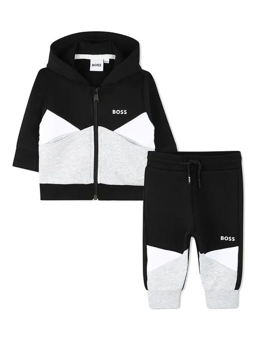 BOSS Kidswear logo tracksuit - Black