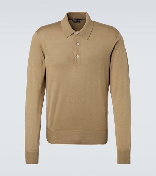 Cotton polo sweater