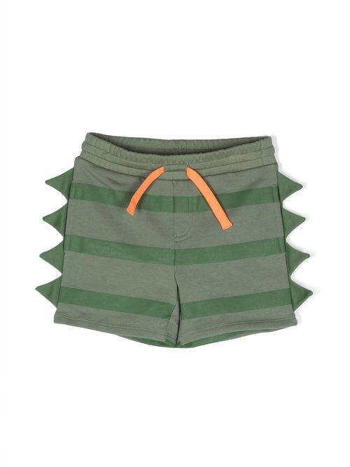Dinosaur-detailing shorts - Green
