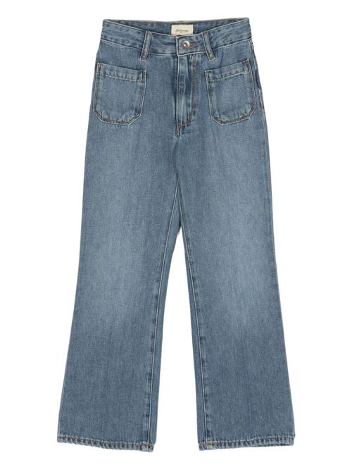 Logo-patch jeans - Blue