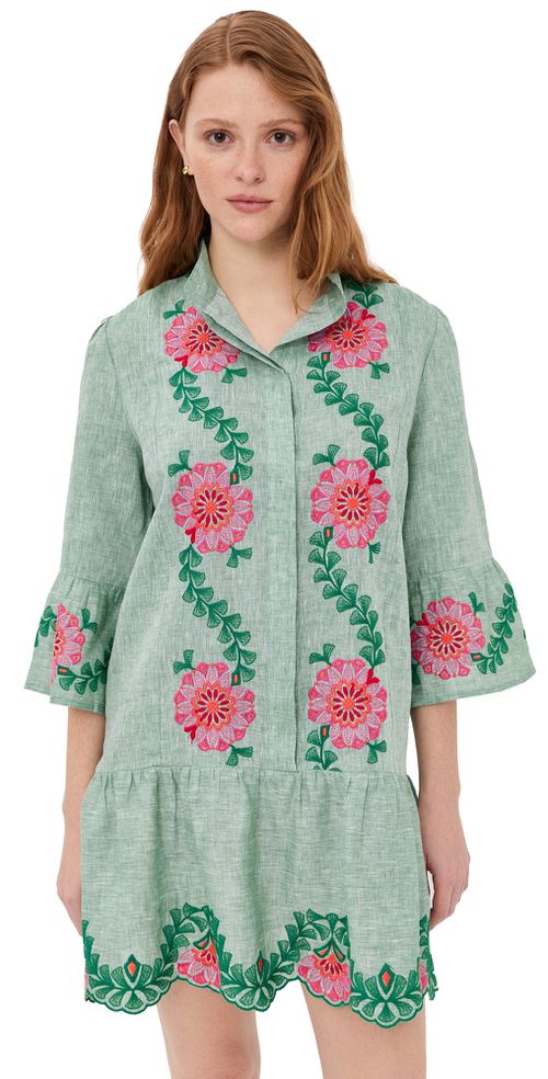 Cumino Dress Fuchsia/Oliva