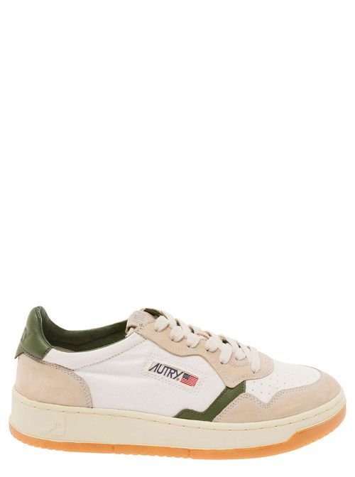 Medalist Canvas Multicolor Low Top Sneakers With Suede Insert In Canvas Man