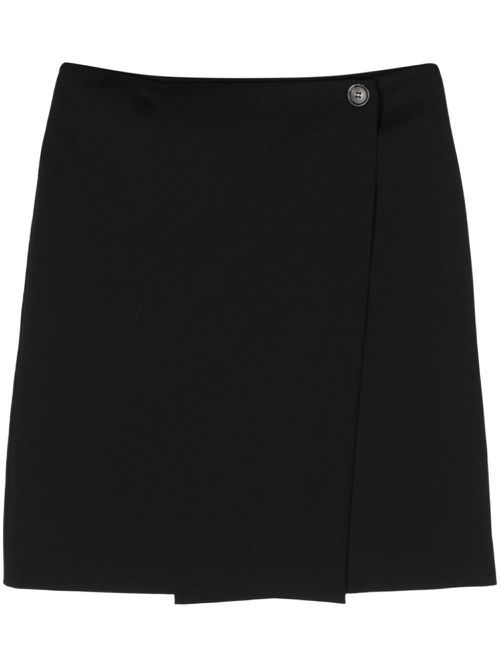 Wrapped mini skirt - Black