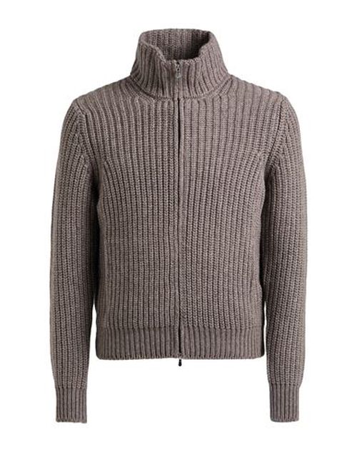 Man Cardigan Grey Size 36 Virgin Wool, Viscose, Cashmere