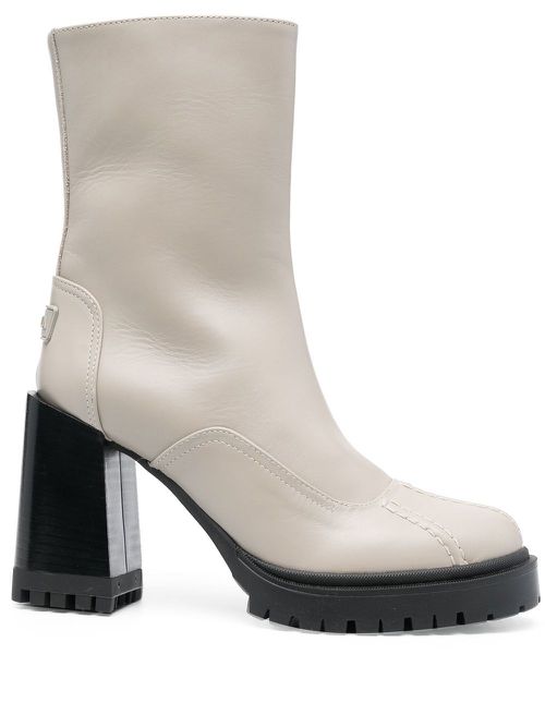 Climb leather ankle boots - Grey