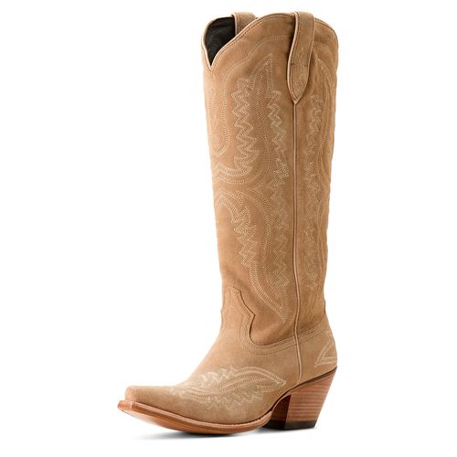Women's Casanova X Toe Western Boots in Truly Taupe Leather, B Medium Width