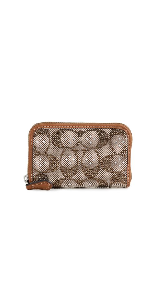 Crystal Signature Jacquard Essential Small Card Case LH/Burnished Amber One Size
