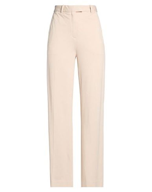Woman Pants Beige Size 10 Cotton, Elastane