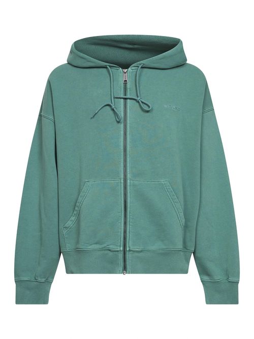 Garment-Dyed Cotton Hoodie — Green
