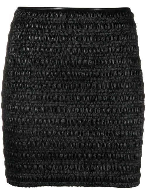 Ceara smocked mini skirt - Black