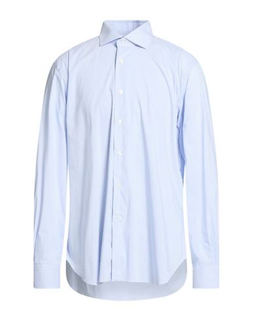Man Shirt Sky blue Size 17 ¾ Cotton, Polyamide, Elastane