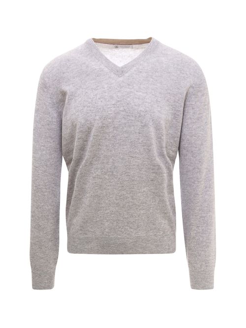 V-neck cashmere jumper - Grey