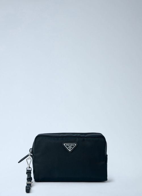 Compact Nylon Pouch With Logo Detail