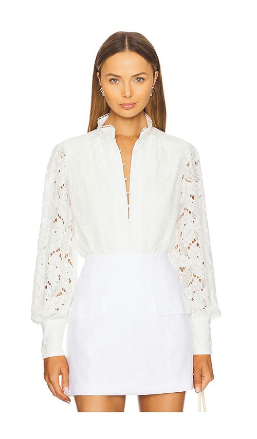 Bardot SPITZENBODY REMY in White. Größe 8. Also in 10, 12, 2