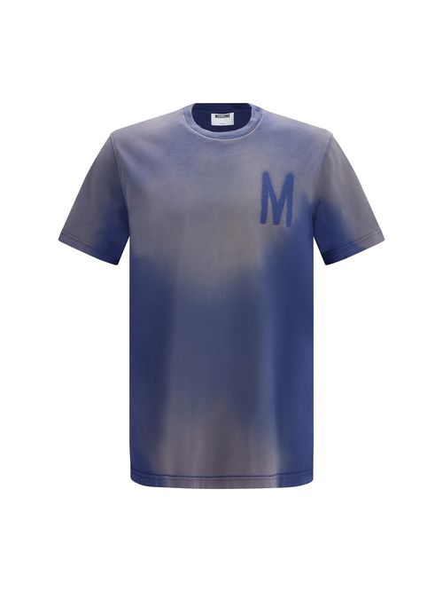 Logo-Print Gradient Jersey T-Shirt — Blue