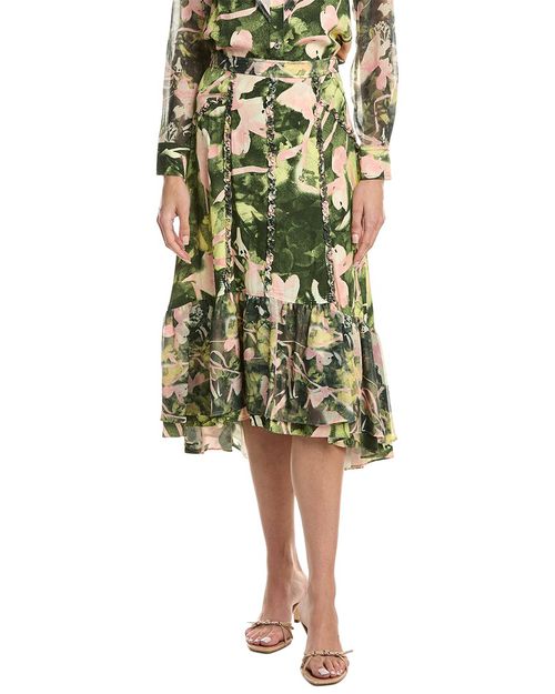 Floating Iris Ruffle Skirt