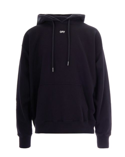 Black Logo Hood Sweatshirt