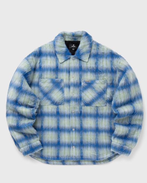 TEXTURED OVERSHIRT blue male Overshirts now available at BSTN