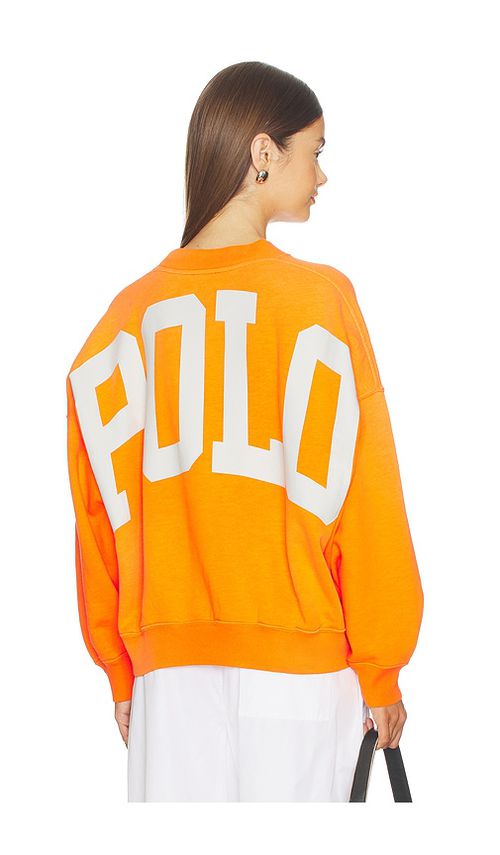 Polo Ralph Lauren Vintage Fleece Crew Sweater en Orange. L. Also en