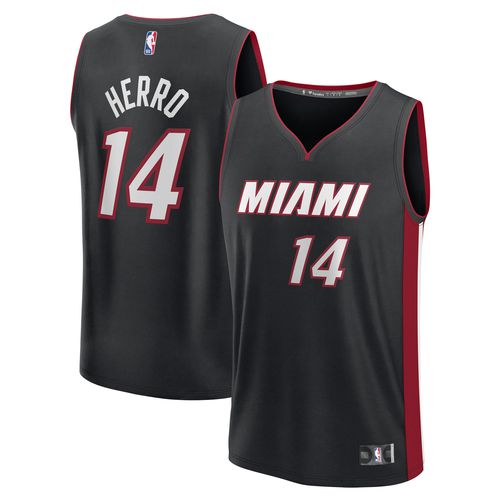 Men's Tyler Herro Black Miami Heat Fast Break Replica Player Jersey