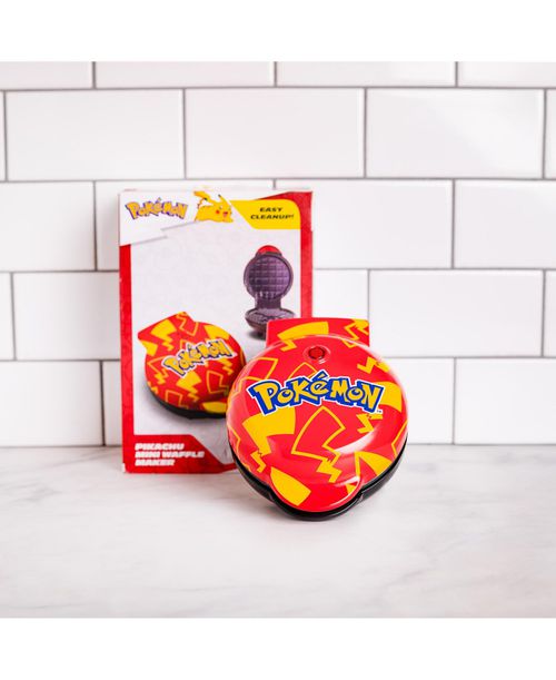 Pokemon Pikachu Mini Waffle Maker - Pokemon Kitchen Appliance - Multicolored