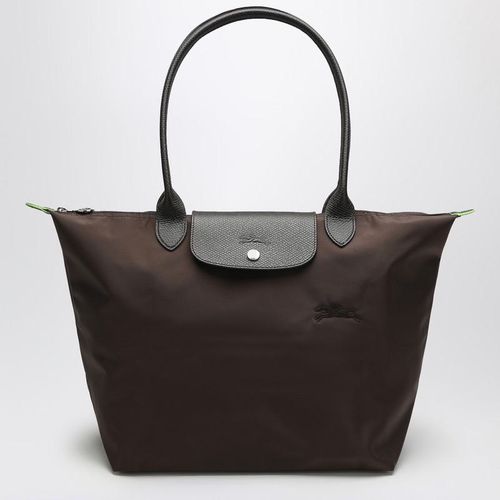 Mocha Coloured Le Pliage Green L Bag