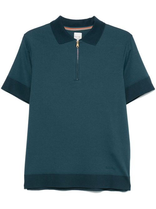 Knitted polo shirt - Blue
