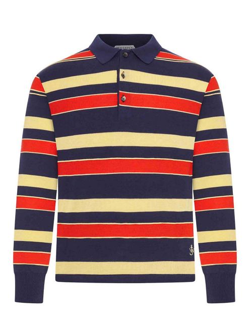 J. W. Anderson Striped Knitted Rugby Polo