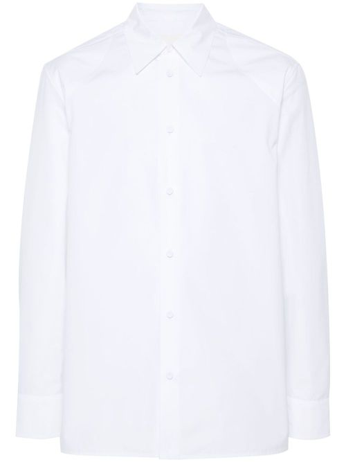 Long-sleeve organic cotton shirt - White